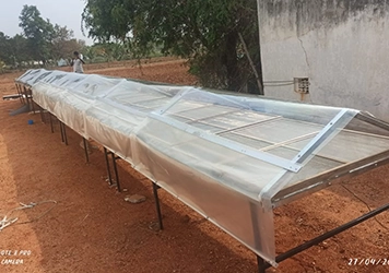 A solar dryer for ground use that ensures effective drying with eco-friendly energy solutions