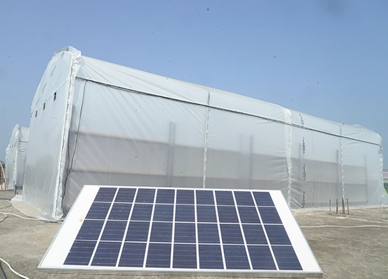 The solar dryer energy console optimizes energy use, making drying processes more sustainable.